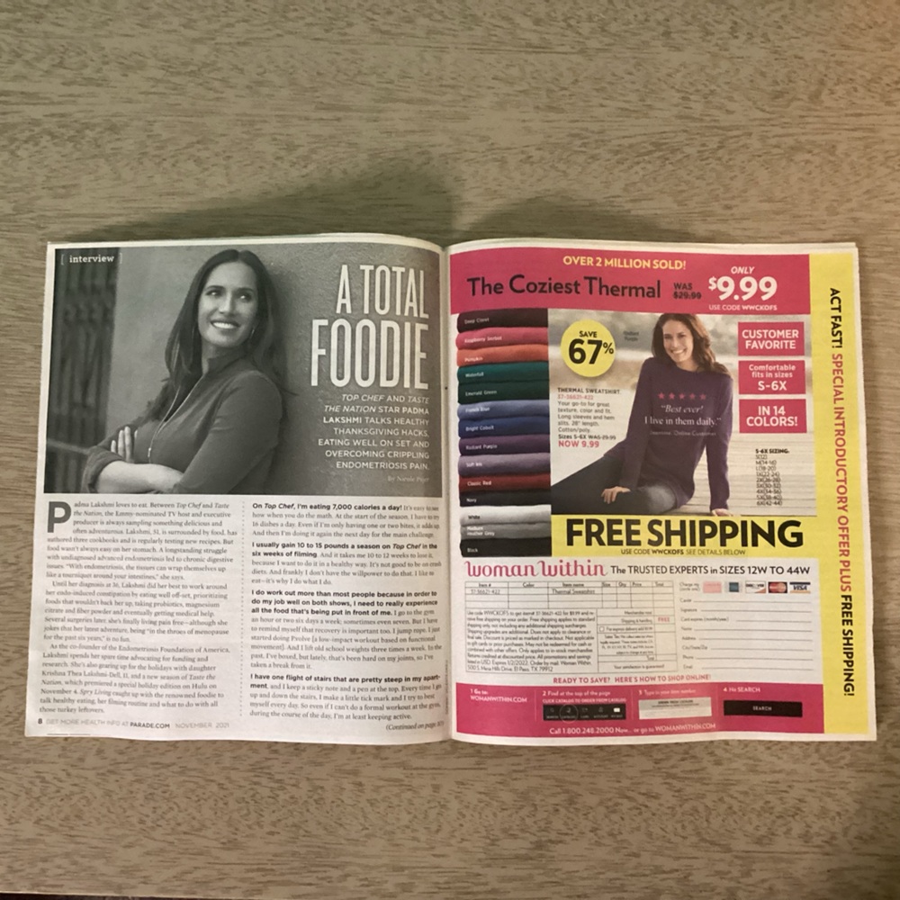 Spry Living November 2021 Newspaper featuring Padma Lakshmi - Picture 3 of 4